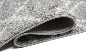 Kusový koberec Shaggy Prim šedý atyp 80x300cm