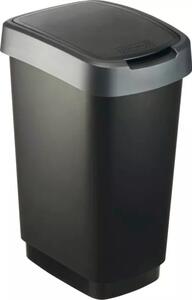 Odpadkový kôš plast Rotho 25l, čierna / antracit