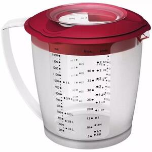 Mixovacia nádoba s viečkom a odmerkou Westmark Helena 1400 ml, červená