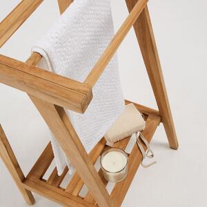 Vešiak na uteráky z teakového dreva Kave Home Sunday