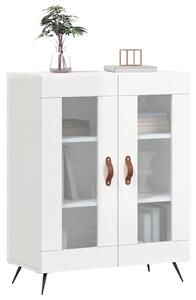 Komoda lesklá biela 69,5x34x90 cm spracované drevo