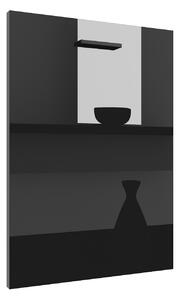 Panel na umývačku Belini zakrytý 60 cm čierny lesk INF PZ60/1/WT/B/0/B1