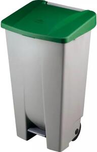 Odpadkový kôš nášľapný Gastro 120 l, sivá / zelená