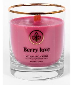 Vonná sviečka v skle Berry love 500 g, 9,5 cm