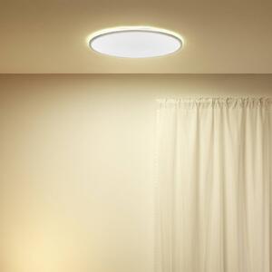 WiZ SuperSlim LED stropné svetlo CCT Ø55cm biele