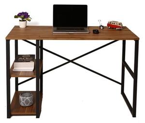 Písací stôl ATHENA borovica atlantic/čierna