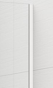 Polysan ESCA WHITE MATT jednodielna sprchová zástena na inštaláciu k stene, matné sklo, 700 mm