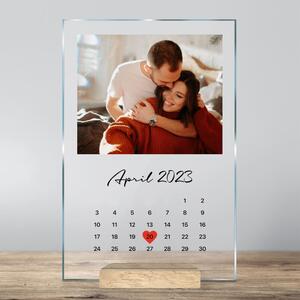INSPIO - výroba darčekov a dekorácií - Kalendár na skle, významný dátum s fotkou