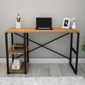 Písací stôl ATHENA borovica atlantic/čierna