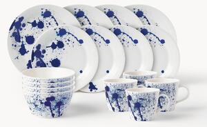 Súprava riadu z porcelánu Pacific Blue, 4 osoby (16 dielov)