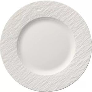 Tanier dezertný Villeroy & Boch Manufacture Rock 22 cm, biely (6 ks)