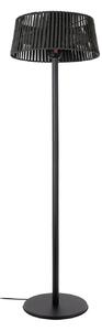 Stojanový ohrievač Pyravo, čierny, 200 cm, hliník, IP44 – Lucande Lucande, Pyravo, Čierna, Kov, Moderný