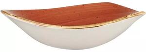 Tanier hlboký Churchill Stonecast Spiced Orange 23,5 cm, trojuholníkový