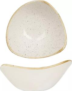 Tanier hlboký Churchill Stonecast Barley White 15,3 cm, trojuholníkový