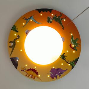 Stropné svietidlo Dinos s LED hviezdnym nebom