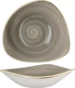 Tanier hlboký Churchill Stonecast Peppercorn Grey 23,5 cm, trojuholníkový