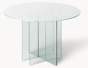 Okrúhly sklenený jedálenský stôl Anouk, Ø 120 cm