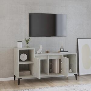 TV skrinka betónová sivá 100x35x55 cm spracované drevo