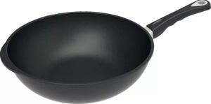 Liatinová panvica wok AMT Gastroguss 32 cm, vhodná na indukciu