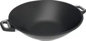 Liatinová panvica wok AMT Gastroguss 36 cm, vhodná na indukciu