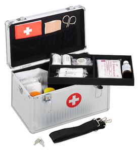 Kufor prvej pomoci, Aluminium, strieborný rd6307