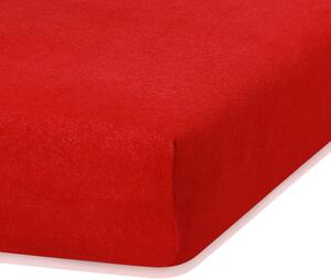 Červená elastická plachta na dvojlôžko AmeliaHome Ruby Siesta, 180-200 x 200 cm