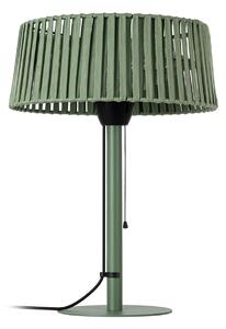 Stolný ohrievač Pyravo, zelený, hliník, výška 70 cm, IP44 – Lucande Lucande, Pyravo, Zelená, Kov, Moderný