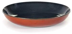 Tanier hlboký SERAX L 23,5 cm, tmavo modrá / červená