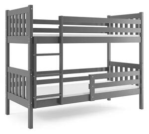 Poschodová posteľ CARINO GRAFIT 90x200 bez úložného priestoru