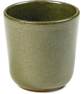 Hrnček bez ucha SERAX Surface 90 ml, camo zelená