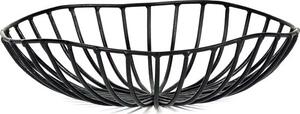 Košík na pečivo SERAX Metal Sculptures L 20x20 cm, čierna
