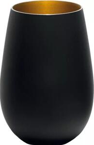 Pohár Stölzle Elements 465 ml, čierny/zlatý (6 ks)