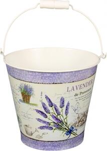 Vedro LAVENDER DE PROVENCE kovové d15x15cm