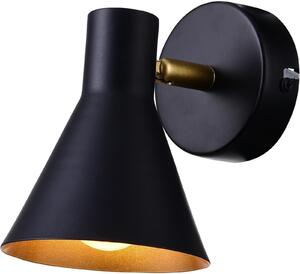 Candellux Less nástenná lampa 1x40 W čierna-zlatá 21-70968