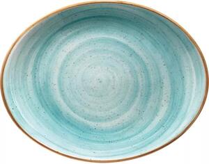 Tanier oválny Bonna Aura Aqua 36x28 cm (6 ks)