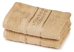 4Home Bamboo Premium uterák béžová, 50 x 100 cm, sada 2 ks