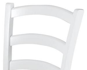 Jedálenská stolička Capri, buk/biela