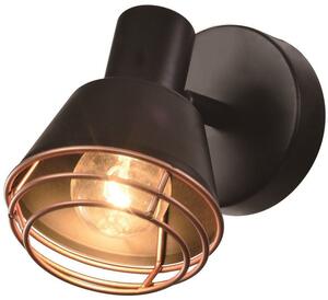 Candellux Neria nástenná lampa 1x40 W čierna-zlatá 91-81384