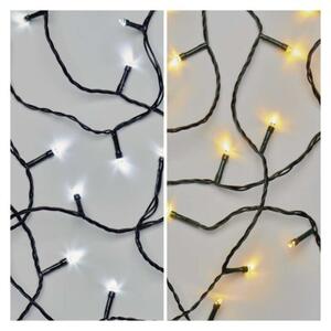 EMOS LED vonkajšia vianočná reťaz CLASSIC 2V1, 100xLED, 10m, teplá/studená biela, 8 funkcií