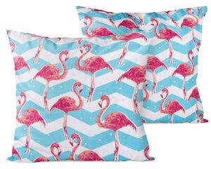 4home Obliečka na vankúšik Flamingo, 2x 40 x 40 cm