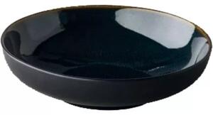 Tanier hlboký Style Point Speckle 22 cm, modrý/čierny