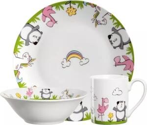 Detská jedálenská súprava jednorožec/panda/plameniak