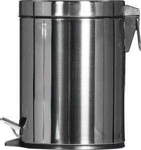Nerez pedálový odpadkový kôš 5 l, strieborný