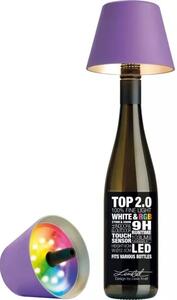 Stolná LED lampa na fľašu Sompex Top 2.0 14 cm, fialová