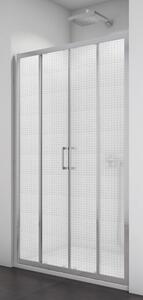 SanSwiss TOPS4 1600 01 30 Sprchové dveře dvoudílné 160 cm, matný elox/mastercarré