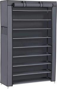 REGÁL NA TOPÁNKY, tmavosivá, 88/160/28 cm - Online Only drobný nábytok, Online Only