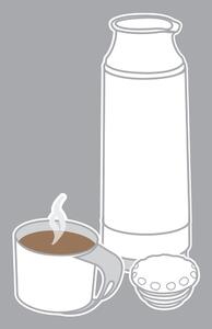 Vakuová termoska s hrnčekom Metaltex Flask, 500 ml