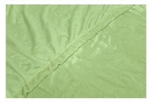 Zelená mikroplyšová plachta My House, 180 × 200 cm