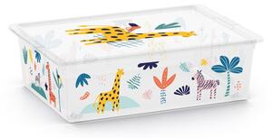 Biely plastový detský úložný box 55x39x16 cm C Box Style – KIS