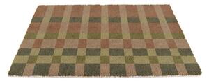 Rohožka z kokosového vlákna 40x60 cm Pink and Blue Check – Artsy Doormats